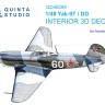Quinta studio QD48299 Як-9Т/ДД (Modelsvit) 3D Декаль интерьера кабины 1/48