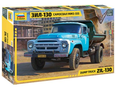 Звезда 43004 ЗИЛ-130 Самосвал ММЗ-555 1/43