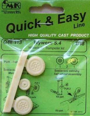 CMK Q48113 Wywern S.4 - wheels for Trump. 1/48