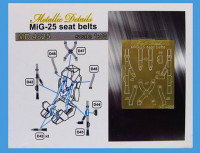 Metallic Details MD4825 MiG-25. Seat belts (ICM) 1/48