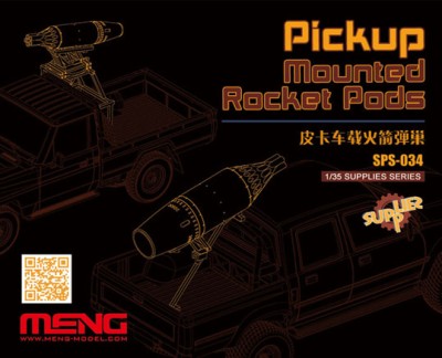 Meng Model SPS-034 Pickup Mounted Rocket Pods 1/35
