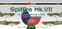 Dk Decals 72156 Spitfire Mk.I/II Czechosl.pilots in RAF sqdn. 1/72