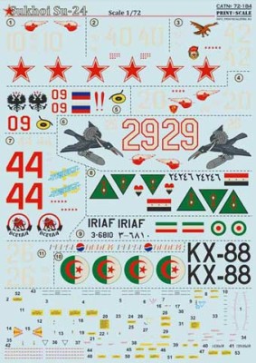 Print Scale 72-184 Sukhoi Su-24 1/72