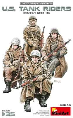Miniart 53045 U.S. Tank Riders, Winter 1944-45 (4 fig.) 1/35
