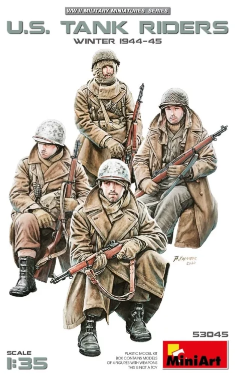 Miniart 53045 U.S. Tank Riders, Winter 1944-45 (4 fig.) 1/35