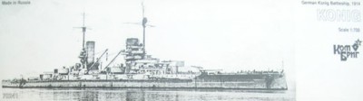 Combrig 70241 German Konig Battleship, 1914 1/700