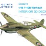 Quinta Studio QD48272 P-40B (Airfix) 3D Декаль интерьера кабины 1/48