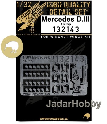 HGW 132143 Mercedes D.III 160 hp 1/32