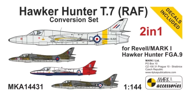 Mark 1 Model MKA-14431 Hunter T.7 (RAF) Conversion set (REV/MARK 1) 1/144