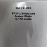 Quickboost QB72695 F4U-1 birdcage armor plate (TAM) 1/72