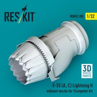 Reskit U32202 F-35 (A, C) Lightning II exh. nozzle (TRUMP) 1/32