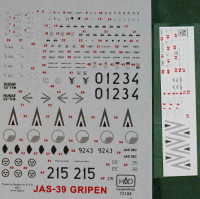 HAD 72104 Decal JAS-39 Gripen 1/72