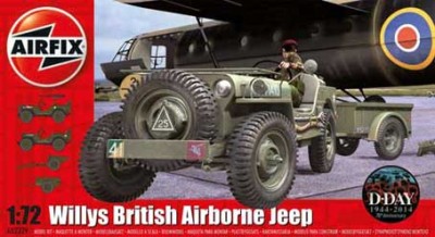 Airfix 02339 Willys Jeep, Trailer &amp; 6Pdr Gun 1/76