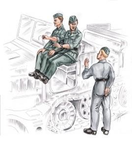 CMK F72155 German driver and personal for FAMO (3 fig. ) 1/72
