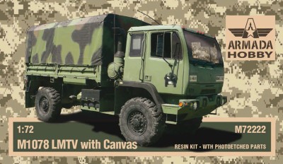 Armada Hobby M72222 M1078 LMTV with Canvas (resin kit &amp; PE) 1/72