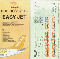 BOA Decals 14404 1/144 Decals Boeing 737-300 EasyJet (MINICR.)