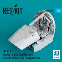 Reskit U72209 FB-111 Cockpit early modification w/ 3D dec. 1/72