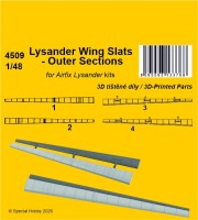 CMK SP4509 Lysander Wing Slats - Outer Sections (AIRFIX) 1/48