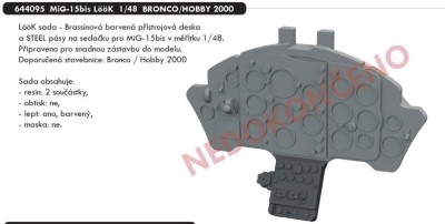 Eduard 644095 BRASSIN MiG-15bis Look (BRONCO/H.2000) 1/48