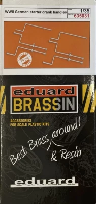Eduard 635031 BRASSIN WWII German starter crank handles 1/35