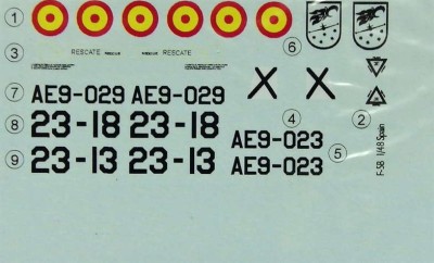 LF Model C4885 Decals F-5B Freedom Fighter Part II. 1/48