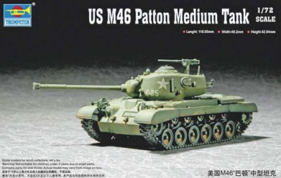 Trumpeter 07288 Американский Танк М46 Паттон 1/72