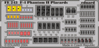 Eduard FE243 F-4 placards