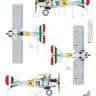 Frrom Azur FR0007 Nieuport-Delage NiD.29 Export: Decals Sweden, Italy and Spain 1/72