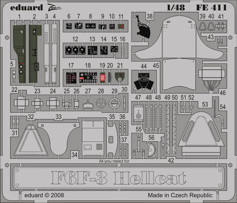 Eduard FE411 F6F-3 S.A. EDU