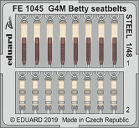 Eduard FE1045 1/48 G4M Betty seatbelts STEEL (TAM)