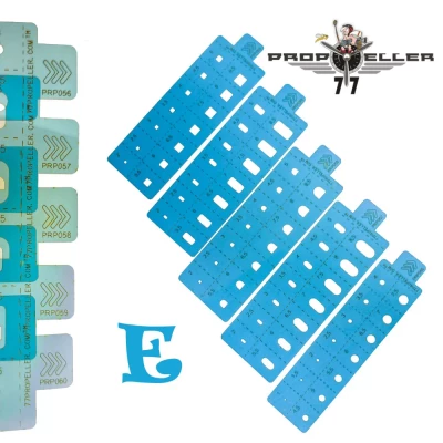77 Propeller 77PRP061 Airbrush Stencils Scribing&amp;Spray Masking SET E