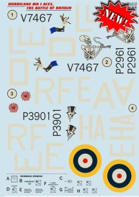 Print Scale 32-013 Hurricane MK I Aces. The battle of Britain 1/32