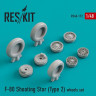 Reskit RS48-0172 F-80 Shooting Star (Type 2) wheels (HAS/MONO) 1/48