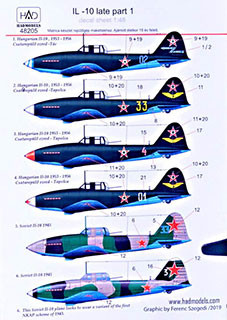 HAD 48205 Decal IL-10 late (7x camo) Part 1 1/48
