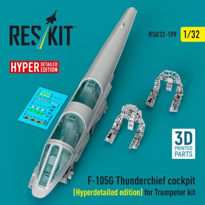 Reskit RSU32-199 F-105G Thunderchief cockpit Hyperdetailed ed. 1/32