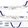 Ascensio 738-065 Boeing 737-800 UtAir (new colors 2017) 1/144
