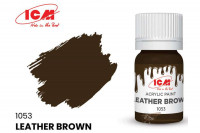 ICM C1053 Кожа коричневая(Leather Brown), краска акрил, 12 мл