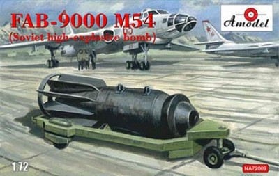 Amodel NA72009 1/72 FAB-9000 M54 Soviet high-explosive bomb