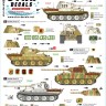 Star Decals 72-A1161 Pz.Kpfw.VI Ausf.D and Ausf.A Panther Baltic Offensive # 2. SS-Nordland, GD and 5. Pz.Div. in 1944-45.Baltic states-Narwa-Courland-Kenigsberg-East Preussia 1/72
