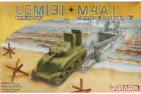 Dragon 7516 Lcm(3) Landing Craft + M4A1 W/Deep Wading Kit 1/72