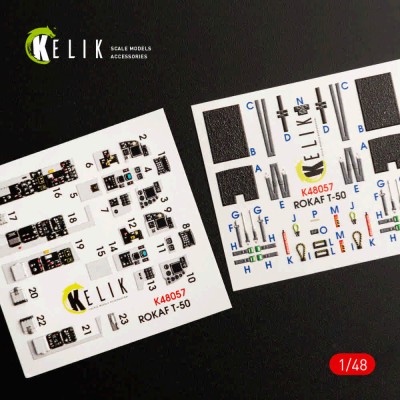 Reskit K48057 T-50 ROKAF interior 3D (ACAD) 1/48