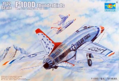 Trumpeter 03222 Самолет F-100D in Thunderbirds lifery 1/32