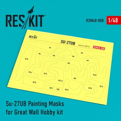 Reskit RSM48-0008 Su-27UB Painting Masks (G.W.H.) 1/48