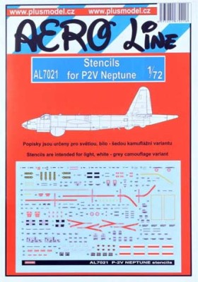 Plus model AL7021 1/72 P2V Neptune - stencils (for light variant)