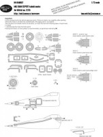 New Ware NWA-M0687 1/72 Mask MiG-25BM EXPERT (ICM 72175)