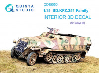 Quinta studio QD35050 для семейства SD.KFZ.251 (Tamiya) 3D Декаль интерьера кабины 1/35