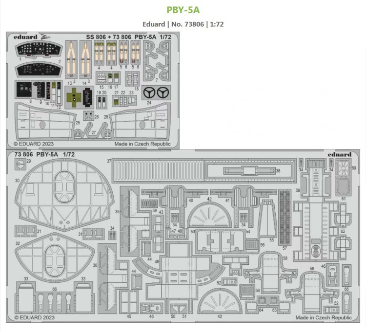 Eduard 73806 SET PBY-5A (H. 2000 / ACAD) 1/72