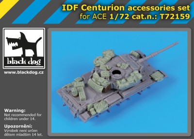 Black Dog T72159 IDF Centurion accessories set (designed to be used with Ace kits) 1/72