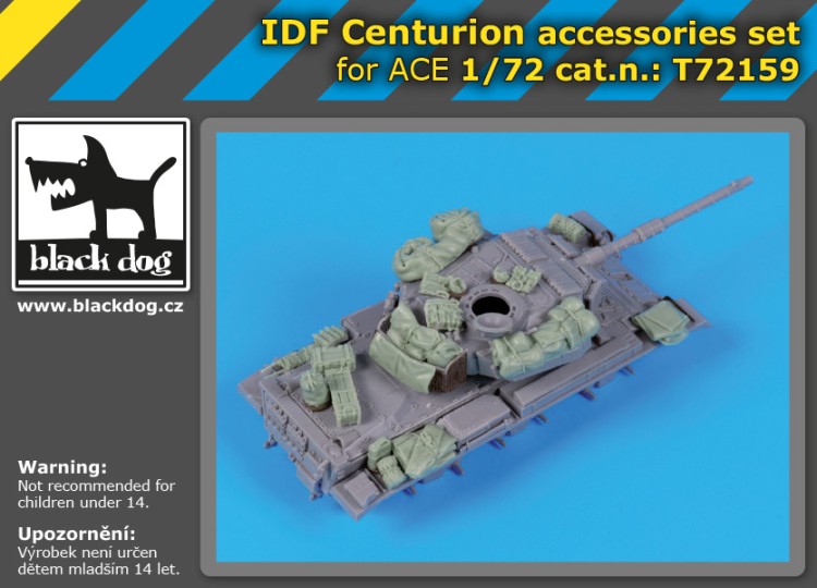Black Dog T72159 IDF Centurion accessories set (designed to be used with Ace kits) 1/72