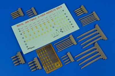 Aerobonus 480067 R.A.F. 3-inch 60lb rockets 1/48